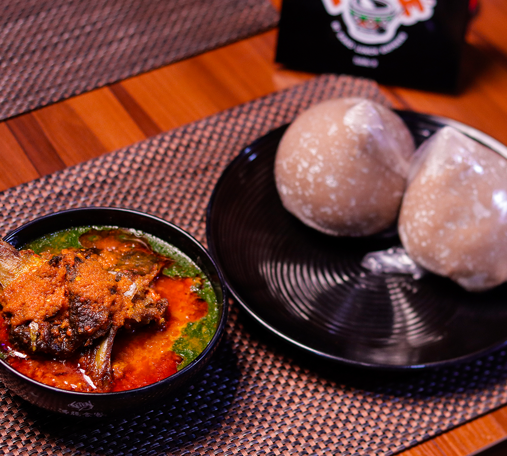 Amala with Gbegiri & Ewedu