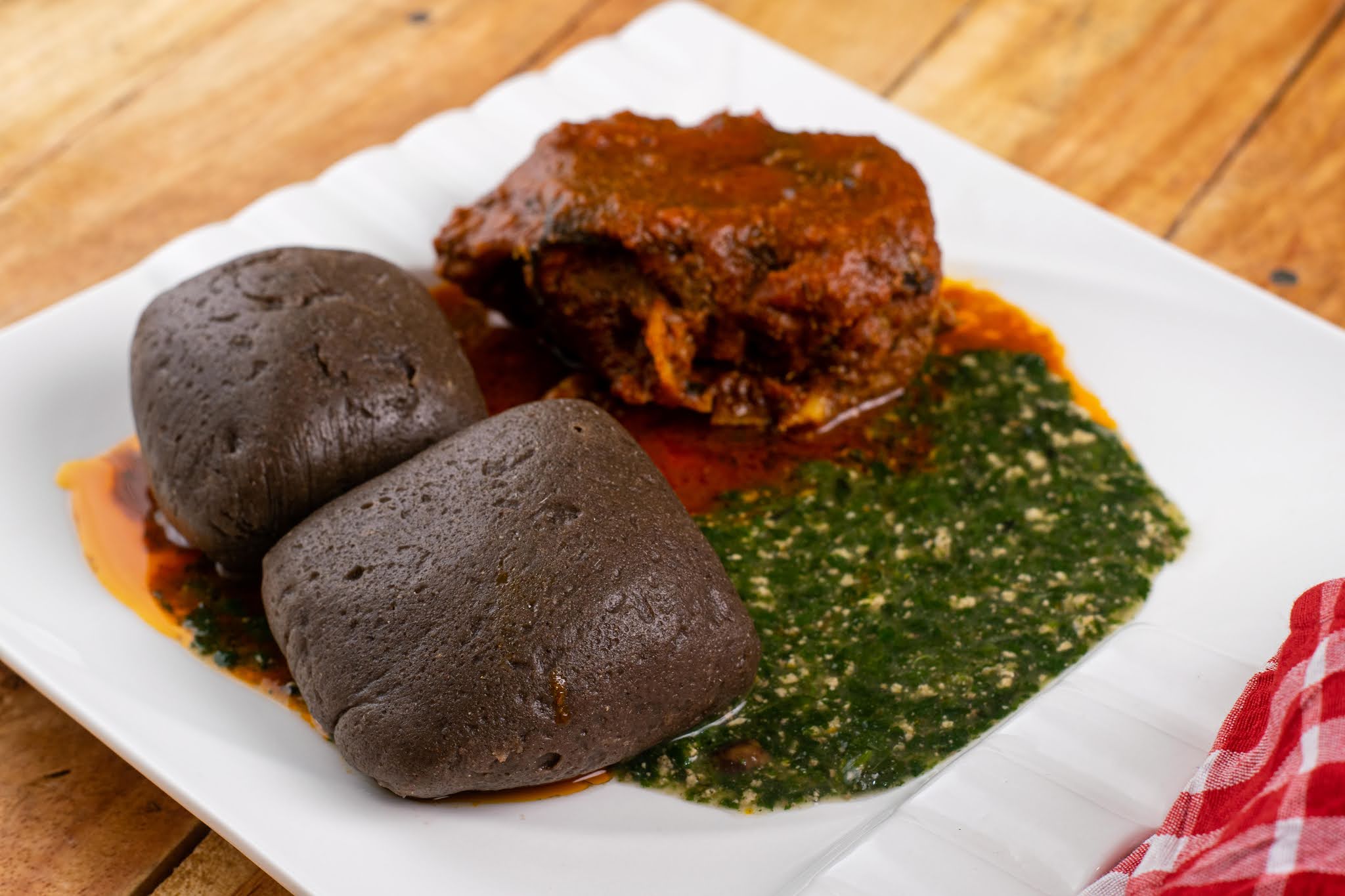 Amala with any choice of soup